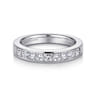 Straight Wedding Ring in 14k White Gold with Princess Cut Natural Diamond at Gabriel & Co.