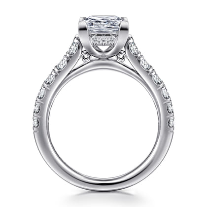 Piper - 14K White Gold Princess Cut Diamond Engagement Ring