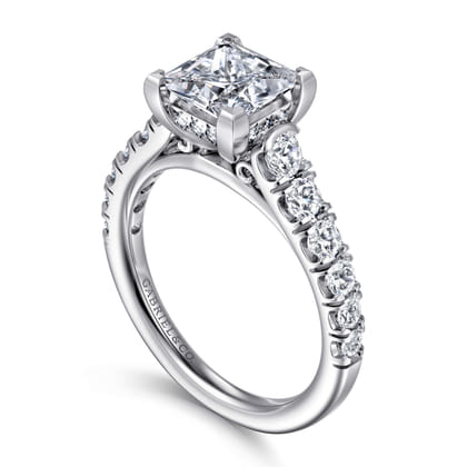 Piper - 14K White Gold Princess Cut Diamond Engagement Ring