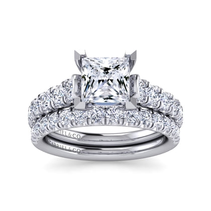 Piper - 14K White Gold Princess Cut Diamond Engagement Ring