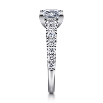 Piper - 14K White Gold Princess Cut Diamond Engagement Ring