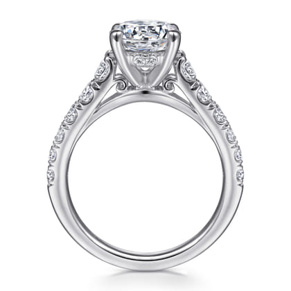 Piper - 14K White Gold Round Diamond Engagement Ring