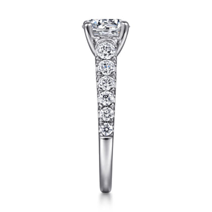 Piper - 14K White Gold Round Diamond Engagement Ring