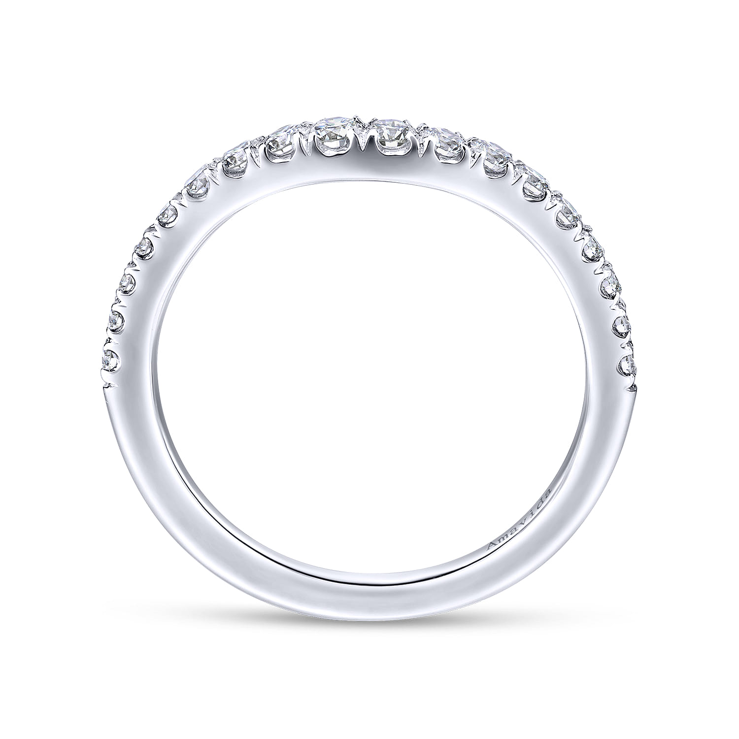 Platinum Diamond Matching Wedding Band - 0.34 ct - Shot 2