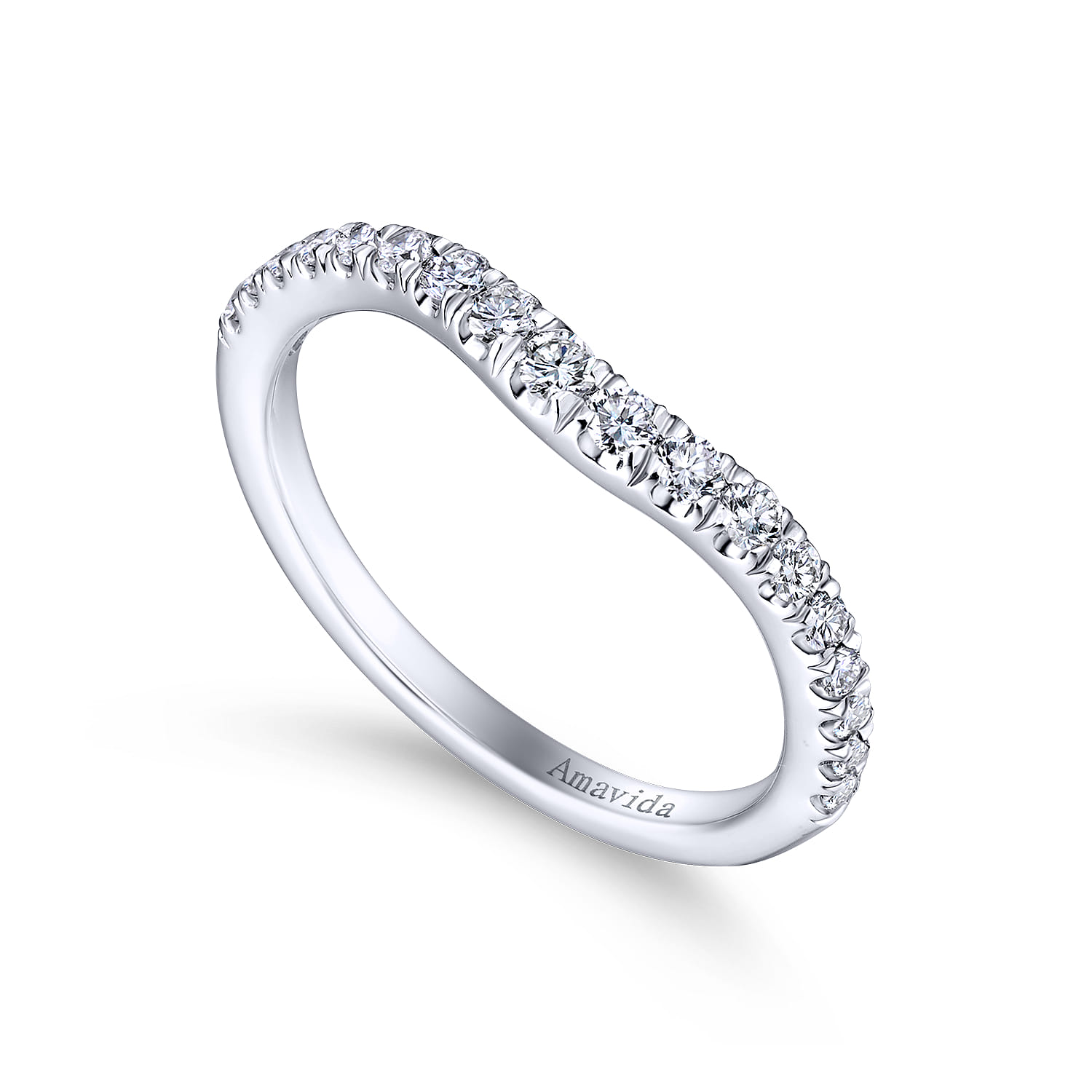 Platinum Diamond Matching Wedding Band - 0.34 ct - Shot 3