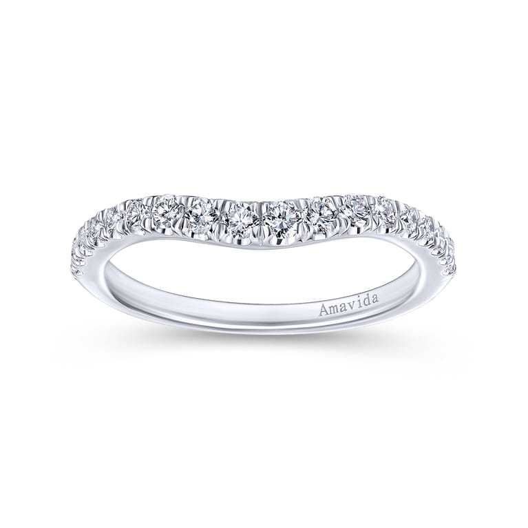 Platinum Diamond Matching Wedding Band - 0.34 ct - Shot 5