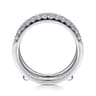 Enhancer Wedding Ring in Platinum with Round Natural Diamond at Gabriel & Co.