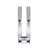 Enhancer Wedding Ring in Platinum with Round Natural Diamond at Gabriel & Co.