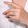 Enhancer Wedding Ring in Platinum with Round Natural Diamond at Gabriel & Co.