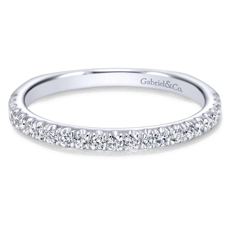 Platinum Diamond Wedding Band - 0.28 ct - Shot 1