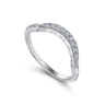 Platinum  Matching Wedding Band - 0.09 ct