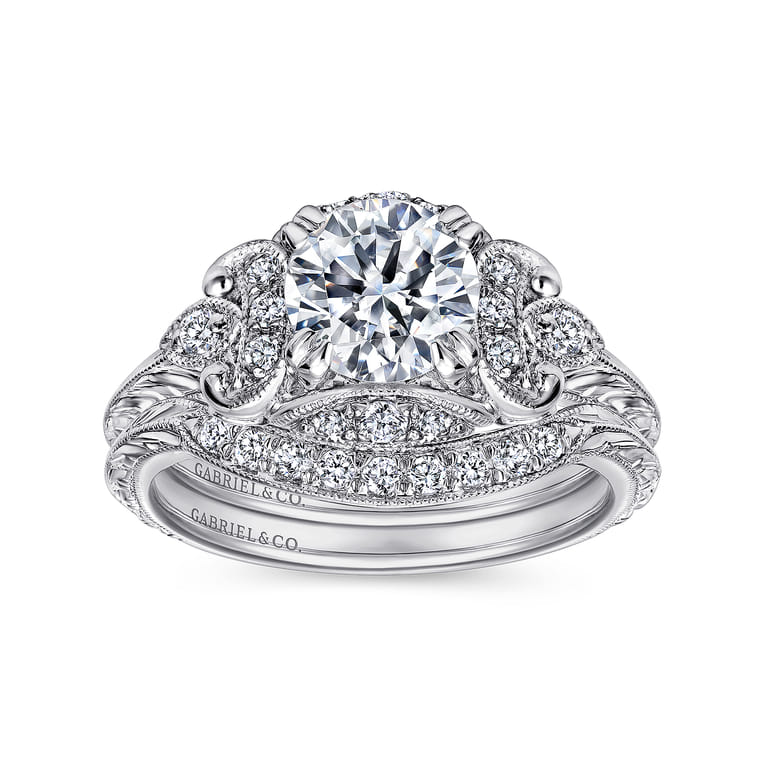 Platinum  Matching Wedding Band - 0.09 ct - Shot 4