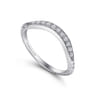 Platinum  Matching Wedding Band - 0.13 ct