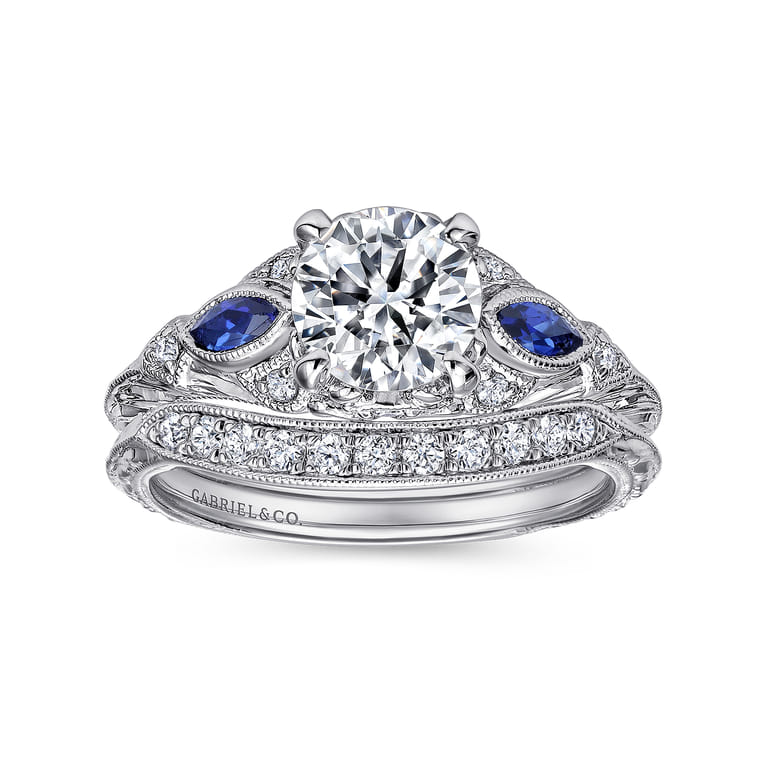 Platinum  Matching Wedding Band - 0.13 ct - Shot 4