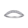 Platinum  Matching Wedding Band - 0.13 ct