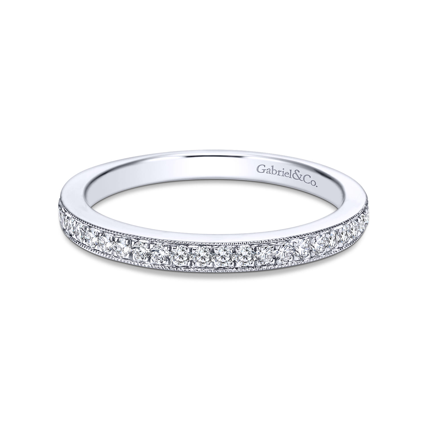 Platinum Matching Wedding Band - 0.14 ct - Shot 1