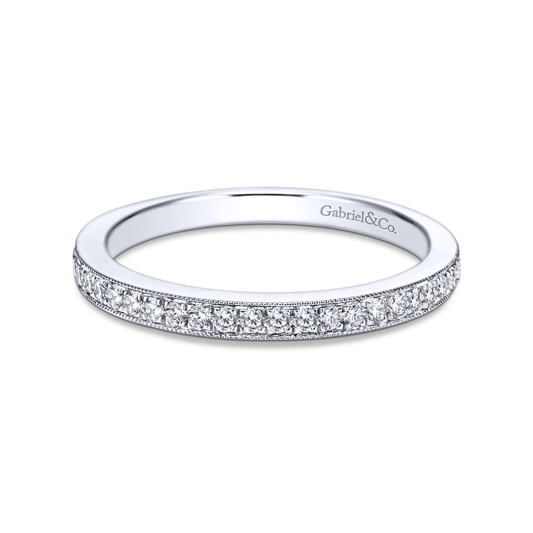 Platinum Matching Wedding Band - 0.14 ct - Shot 1
