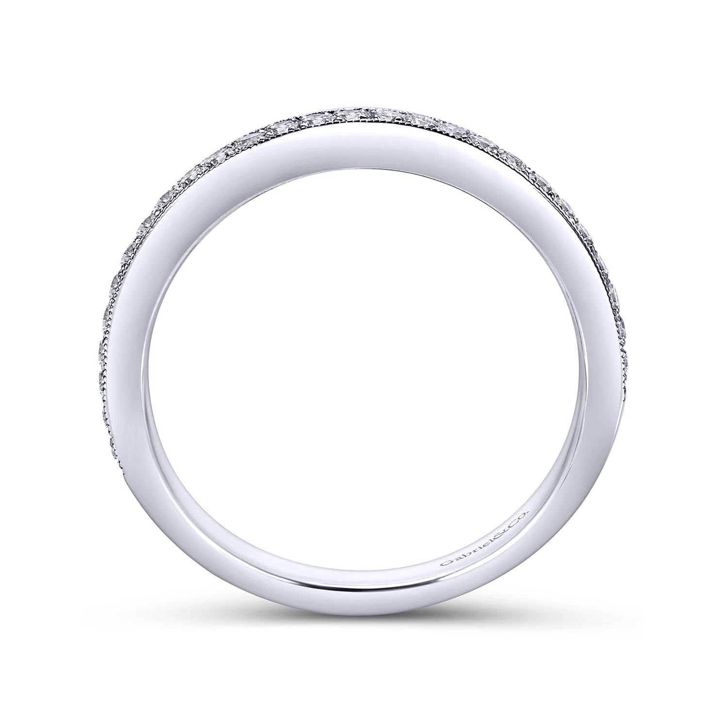 Platinum Matching Wedding Band - 0.14 ct - Shot 2
