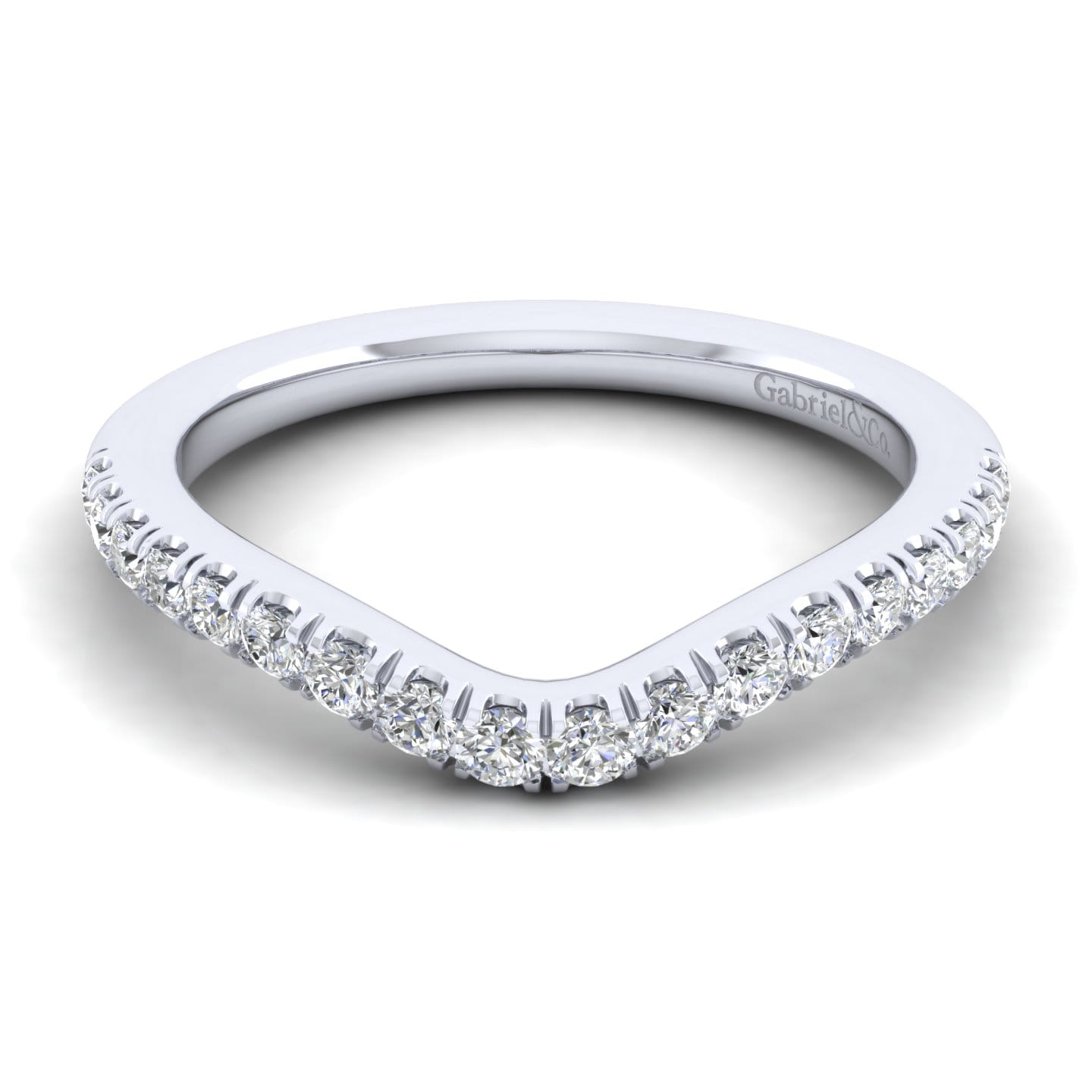 Platinum Matching Wedding Band - 0.35 ct - Shot 1