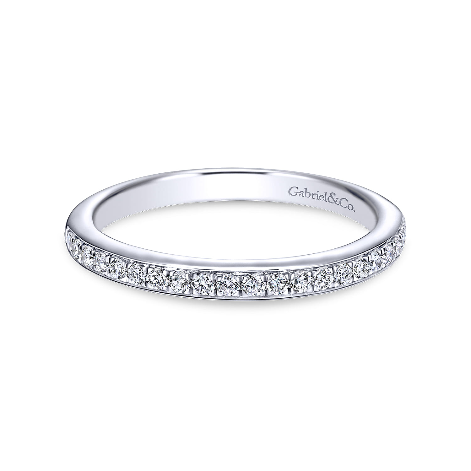 Platinum  Matching Wedding Band - 0.2 ct - Shot 1