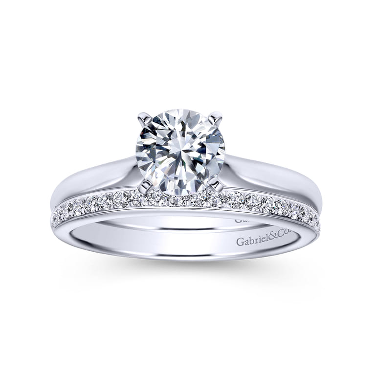 Platinum  Matching Wedding Band - 0.2 ct - Shot 4