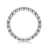 Fancy Wedding Ring in Platinum with Round Natural Diamond at Gabriel & Co.