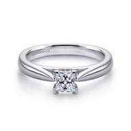 Polly - Platinum Princess Cut Diamond Engagement Ring