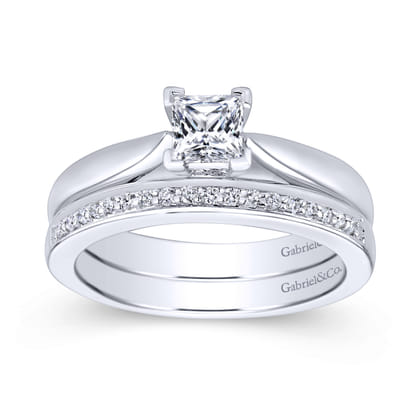 Polly - Platinum Princess Cut Diamond Engagement Ring