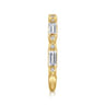 Fancy Wedding Ring in 14k Yellow Gold with Baguette Natural Diamond at Gabriel & Co.