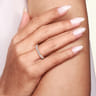 Straight Wedding Ring in 14k Rose Gold with Round Natural Diamond at Gabriel & Co.