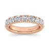 Straight Wedding Ring in 14k Rose Gold with Round Natural Diamond at Gabriel & Co.