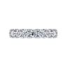 Straight Wedding Ring in 14k White Gold with Round Natural Diamond at Gabriel & Co.