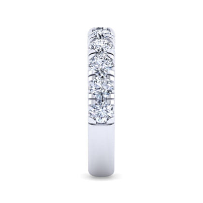 Portofino - 14K White Gold Round 11 Stone Diamond Anniversary Band
