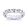 Straight Wedding Ring in 14k White Gold with Round Natural Diamond at Gabriel & Co.