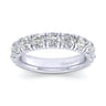 Straight Wedding Ring in 14k White Gold with Round Natural Diamond at Gabriel & Co.