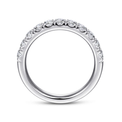 Portofino - 14K White Gold Round 11 Stone Diamond Anniversary Band