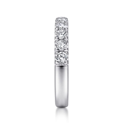 Portofino - 14K White Gold Round 11 Stone Diamond Anniversary Band