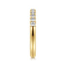 Straight Wedding Ring in 14k Yellow Gold with Round Natural Diamond at Gabriel & Co.