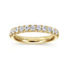 Straight Wedding Ring in 14k Yellow Gold with Round Natural Diamond at Gabriel & Co.