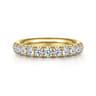 Straight Wedding Ring in 14k Yellow Gold with Round Natural Diamond at Gabriel & Co.