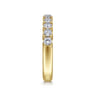 Straight Wedding Ring in 14k Yellow Gold with Round Natural Diamond at Gabriel & Co.