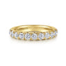 Straight Wedding Ring in 14k Yellow Gold with Round Natural Diamond at Gabriel & Co.
