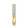 Straight Wedding Ring in 14k Yellow Gold with Round Natural Diamond at Gabriel & Co.