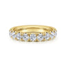 Straight Wedding Ring in 14k Yellow Gold with Round Natural Diamond at Gabriel & Co.