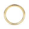 Straight Wedding Ring in 14k Yellow Gold with Round Natural Diamond at Gabriel & Co.