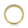 Straight Wedding Ring in 14k Yellow Gold with Round Natural Diamond at Gabriel & Co.