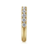 Straight Wedding Ring in 14k Yellow Gold with Round Natural Diamond at Gabriel & Co.