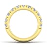 Straight Wedding Ring in 14k Yellow Gold with Round Natural Diamond at Gabriel & Co.
