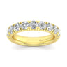 Straight Wedding Ring in 14k Yellow Gold with Round Natural Diamond at Gabriel & Co.