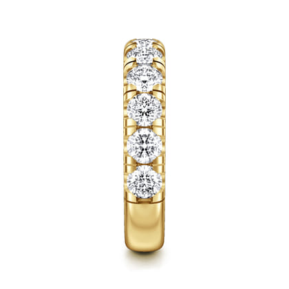 Portofino - 14K Yellow Gold Round 11 Stone Diamond Anniversary Band